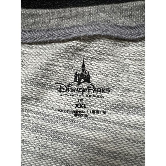 Disney Parks Sweatshirt Women’s 2XL Heathered Gray Disneyland Resort Lightweight - Picture 6 of 10